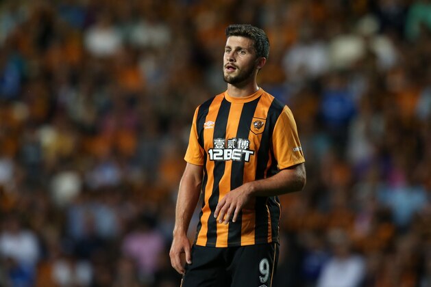 HULL, ENGLAND - AUGUST 07: Shane Long of Hull City looks on during the UEFA Europa League third qualifying round: second leg match between Hull City and AS Trencin on August 7, 2014 in Hull, United Kingdom.  (Photo by Jan Kruger/Getty Images)