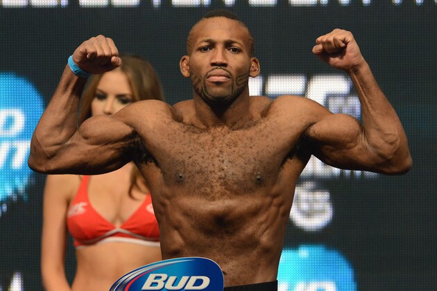 Dec 27, 2013; Las Vegas, NV, USA;  John Howard weighs-in for his UFC Welterweight Bout on December 28 at the MGM Grand Garden Arena. Mandatory Credit: Jayne Kamin-Oncea-USA TODAY Sports