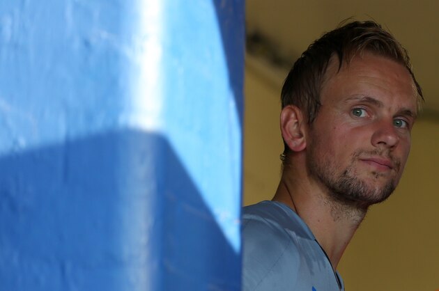 OLDHAM, ENGLAND - JULY 15: Siem De Jong of Newcastle United during the pre season friendly at SportsDirect.com Park on July 15, 2014 in Oldham, England.  (Photo by Dave Thompson/Getty Images)