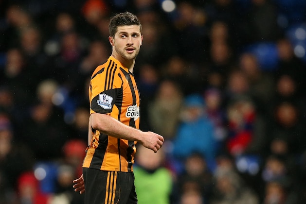 Hull's Shane Long looks back at play during their English Premier League soccer match between Crystal Palace and Hull City at Selhurst Park stadium in London Tuesday, Jan. 28, 2014.(AP Photo/Alastair Grant)