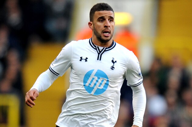 LONDON, ENGLAND - DECEMBER 26:  Kyle Walker of Spurs in action during the Barclays Premier League match between Tottenham Hotspur and West Bromwich Albion on December 26 2013 in London, England.  (Photo by Steve Bardens/Getty Images)