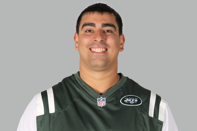This is a 2014 photo of Breno Giacomini of the New York Jets NFL football team. This image reflects the New York Jets active roster as of Monday, June 16, 2014 when this image was taken. (AP Photo)