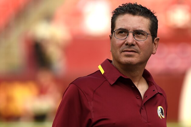 LANDOVER, MD - AUGUST 07: Washington Redskins owner Daniel Snyder looks on before the New England Patriots play the Washington Redskins during an preseason NFL game at FedExField on August 7, 2014 in Landover, Maryland. (Photo by Patrick Smith/Getty Images)