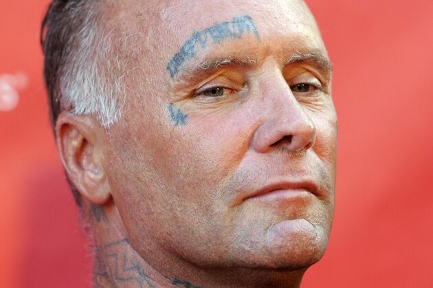 Skateboard legend Jay Adams poses at the 9th Annual MusicCares MAP Fund Benefit Concert at Club Nokia on Thursday, May 30, 2013 in Los Angeles. (Photo by Chris Pizzello/Invision/AP)