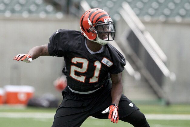 Jun 11, 2014; Cincinnati, OH, USA; Cincinnati Bengals cornerback Darqueze Dennard (21) during minicamp at Paul Brown Stadium. Mandatory Credit: Aaron Doster-USA TODAY Sports