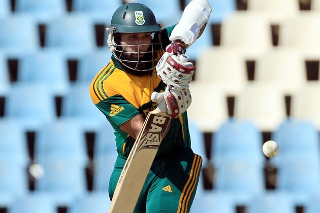South Africa's batsman Hashim Amla, plays a side shot during their final One Day International cricket match against Pakistan at Centurion Park Stadium in Pretoria, South Africa, Saturday, Nov. 30, 2013. (AP Photo/ Themba Hadebe)