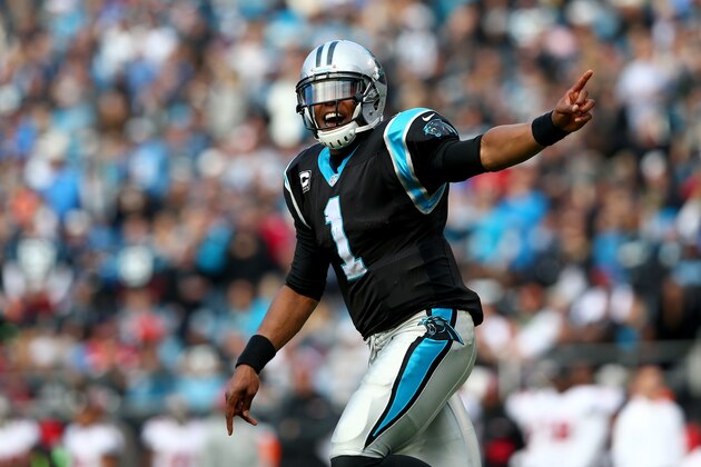 CHARLOTTE, NC - DECEMBER 01:  Cam Newton #1 of the Carolina Panthers during their game at Bank of America Stadium on December 1, 2013 in Charlotte, North Carolina.  (Photo by Streeter Lecka/Getty Images)