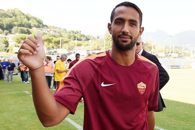RIETI, ITALY - JULY 18:  Mehdi Benatia of Roma before the friendly match between AS Roma and Indonesia U23 at Stadio Centro d'Italia - Manlio Scopigno on July 18, 2014 in Rieti, Italy.  (Photo by Giuseppe Bellini/Getty Images)