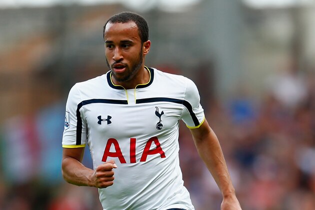 LONDON, ENGLAND - AUGUST 16:  Andros Townsend of Spurs in action during the Barclays Premier League match between West Ham United and Tottenham Hotspur at Boleyn Ground on August 16, 2014 in London, England.  (Photo by Julian Finney/Getty Images)