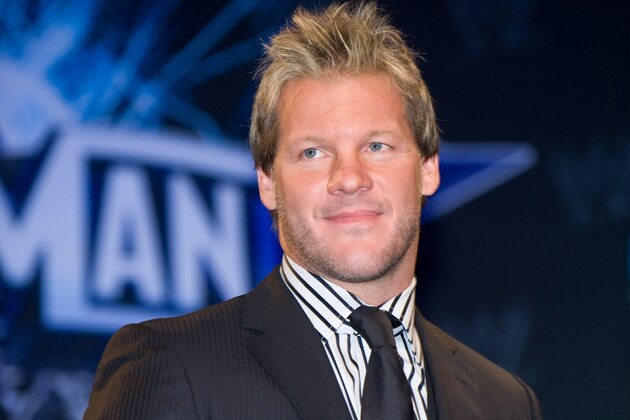 Wrestler Chris Jericho attends the 25th Anniversary of WrestleMania press conference at the Hard Rock Cafe, Tuesday, March 31, 2009, in New York. (AP Photo/Charles Sykes)