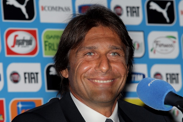 ROME, ITALY - AUGUST 19:  New signing head coach of Italy Antonio Conte attends a press conference on August 19, 2014 in Rome, Italy.  (Photo by Paolo Bruno/Getty Images)