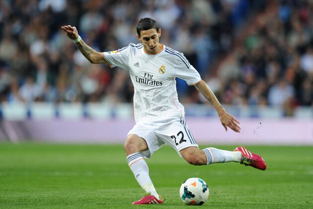 MADRID, SPAIN - MARCH 09: Angel Di Maria of Real Madrid in action during the La Liga match between Real Madrid CF and Levante UD at Santiago Bernabeu stadium on March 9, 2014 in Madrid, Spain. (Photo by Denis Doyle/Getty Images) MADRID, SPAIN - MARCH 09: Angel Di Maria of Real Madrid in action during the La Liga match between Real Madrid CF and Levante UD at Santiago Bernabeu stadium on March 9, 2014 in Madrid, Spain. (Photo by Denis Doyle/Getty Images)
