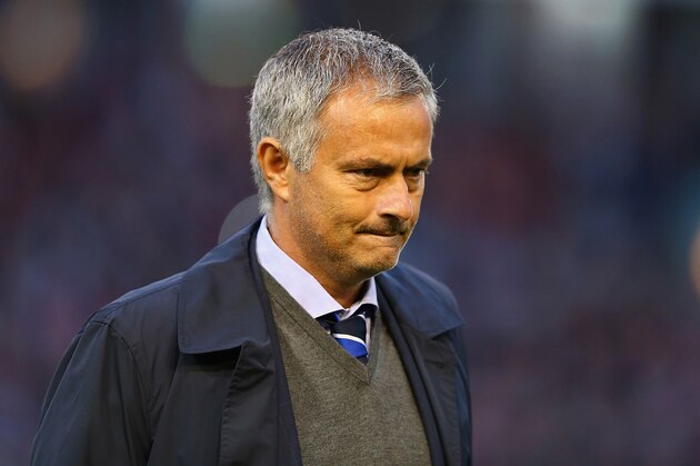 BURNLEY, ENGLAND - AUGUST 18:  Manager Jose Mourinho of Chelsea looks on during the Barclays Premier League match between Burnley and Chelsea at Turf Moor on August 18, 2014 in Burnley, England.  (Photo by Clive Brunskill/Getty Images)