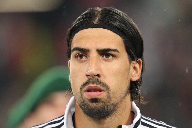 FILE - In this Oct. 11, 2013 file photo Germany's Sami Khedira is pictured prior to a Group C World Cup qualifying match between Germany and Ireland in Cologne, Germany. Real Madrid midfielder Sami Khedira tore the anterior cruciate ligament in his right knee during Germany's 1-1 friendly draw with Italy on Friday, Nov. 15, 2013, and will likely miss the rest of the season. The injury was sustained in a tackle on Italian midfielder Andrea Pirlo in the second half. The German football federation said it still hopes Khedira will be fit in time for the World Cup in Brazil. (AP Photo/Michael Probst, File)