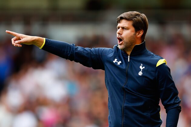LONDON, ENGLAND - AUGUST 16: Mauricio Pochettino the Spurs manager directs his side during the Barclays Premier League match between West Ham United and Tottenham Hotspur at Boleyn Ground on August 16, 2014 in London, England. (Photo by Julian Finney/Getty Images) LONDON, ENGLAND - AUGUST 16: Mauricio Pochettino the Spurs manager directs his side during the Barclays Premier League match between West Ham United and Tottenham Hotspur at Boleyn Ground on August 16, 2014 in London, England. (Photo by Julian Finney/Getty Images)