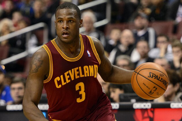 Feb 18, 2014; Philadelphia, PA, USA; Cleveland Cavaliers guard Dion Waiters (3) during the second quarter against the Philadelphia 76ers at the Wells Fargo Center. The Cavaliers defeated the Sixers 114-85. Mandatory Credit: Howard Smith-USA TODAY Sports