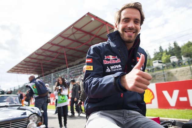 SPA, BELGIUM - AUGUST 24:  Jean-Eric Vergne of Toro Rosso and France ahead of the Belgium F1 Grand Prix at Circuit de Spa-Francorchamps on August 24, 2014 in Spa, Belgium.  (Photo by Peter Fox/Getty Images)