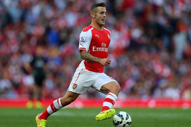 LONDON, ENGLAND - AUGUST 16: Jack Wilshere of Arsenal in action during the Barclays Premier League match between Arsenal and Crystal Palace at Emirates Stadium on August 16, 2014 in London, England. (Photo by Clive Mason/Getty Images) LONDON, ENGLAND - AUGUST 16: Jack Wilshere of Arsenal in action during the Barclays Premier League match between Arsenal and Crystal Palace at Emirates Stadium on August 16, 2014 in London, England. (Photo by Clive Mason/Getty Images)