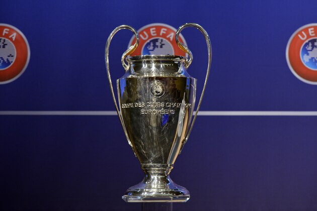 NYON, SWITZERLAND - JULY 18:  The UEFA Champions League trophy is prepared for the UEFA 2014/15 Champions League third qualifying rounds draw at the UEFA headquarters, The House of European Football, on July 18, 2014 in Nyon, Switzerland.  (Photo by Harold Cunningham/Getty Images for UEFA)