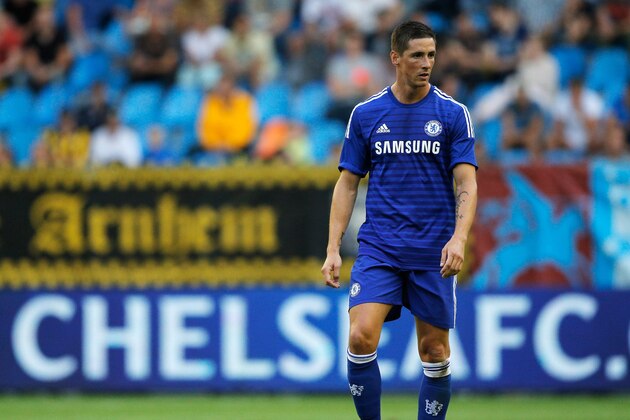 ARNHEM, NETHERLANDS - JULY 30:  Fernando Torres of Chelsea in action during the pre season friendly match between Vitesse Arnhem and Chelsea at the Gelredome Stadium on July 30, 2014 in Arnhem, Netherlands.  (Photo by Dean Mouhtaropoulos/Getty Images)