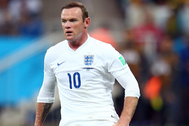 SAO PAULO, BRAZIL - JUNE 19:  Wayne Rooney of England in action during the 2014 FIFA World Cup Brazil Group D match between Uruguay and England at Arena de Sao Paulo on June 19, 2014 in Sao Paulo, Brazil.  (Photo by Julian Finney/Getty Images)