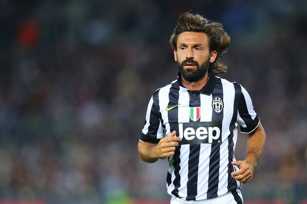 SYDNEY, AUSTRALIA - AUGUST 10:  Andrea Pirlo of Juventus looks on during the match between the A-League All Stars and Juventus at ANZ Stadium on August 10, 2014 in Sydney, Australia.  (Photo by Joosep Martinson/Getty Images)