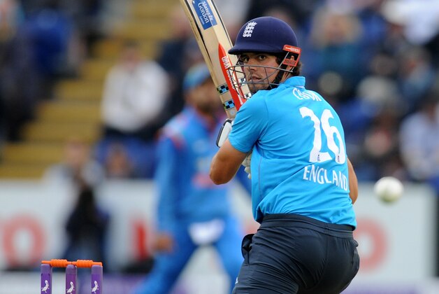 CARDIFF, WALES - AUGUST 27:  England batsman Alastair Cook chinese cuts a ball to the boundary during the 2nd  Royal London One Day International match between England and India at SWALEC Stadium on August 27, 2014 in Cardiff, Wales.  (Photo by Stu Forster/Getty Images)