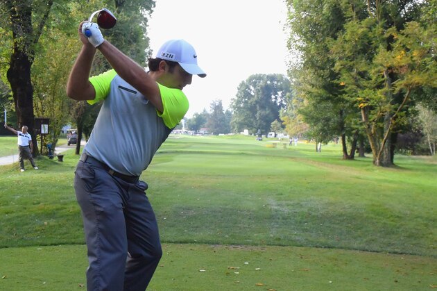 TURIN, ITALY - AUGUST 28:  Francesco Molinari of Italy plays a shot during the first round of the 71st Italian Open Damiani at Circolo Golf Torino on August 28, 2014 in Turin, Italy.  (Photo by Stuart Franklin/Getty Images)
