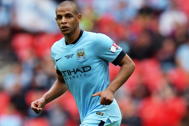 LONDON, ENGLAND - AUGUST 10: Fernando of Manchester City in action during the FA Community Shield match between Manchester City and Arsenal at Wembley Stadium on August 10, 2014 in London, England.  (Photo by David Rogers/Getty Images)