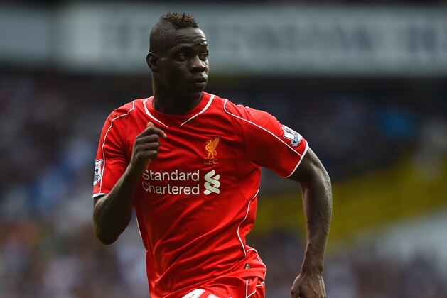 LONDON, ENGLAND - AUGUST 31:  Mario Balotelli of Liverpool runs during the Barclays Premier League match between Tottenham Hotspur and Liverpool at White Hart Lane on August 31, 2014 in London, England.  (Photo by Jamie McDonald/Getty Images)