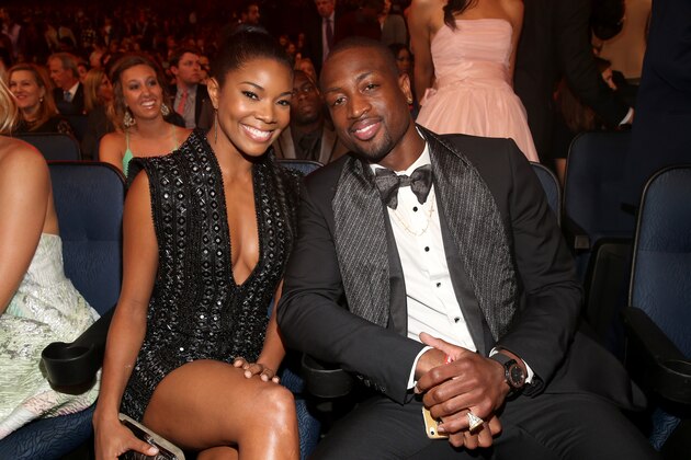 LOS ANGELES, CA - JULY 17:  Actress Gabrielle Union (L) and NBA player Dwyane Wade attend The 2013 ESPY Awards at Nokia Theatre L.A. Live on July 17, 2013 in Los Angeles, California.  (Photo by Christopher Polk/Getty Images for ESPY)