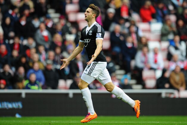 SUNDERLAND, ENGLAND - JANUARY 18:  Jay Rodriguez of Southampton celebrates as he scores their first goal during the Barclays Premier League match between Sunderland and Southampton at Stadium of Light on January 18, 2014 in Sunderland, England.  (Photo by Chris Brunskill/Getty Images)