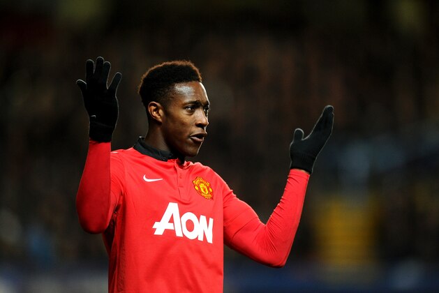 LONDON, ENGLAND - JANUARY 19:  Danny Welbeck of Manchester United reacts during the Barclays Premier League match between Chelsea and Manchester United at Stamford Bridge on January 19, 2014 in London, England.  (Photo by Mike Hewitt/Getty Images)