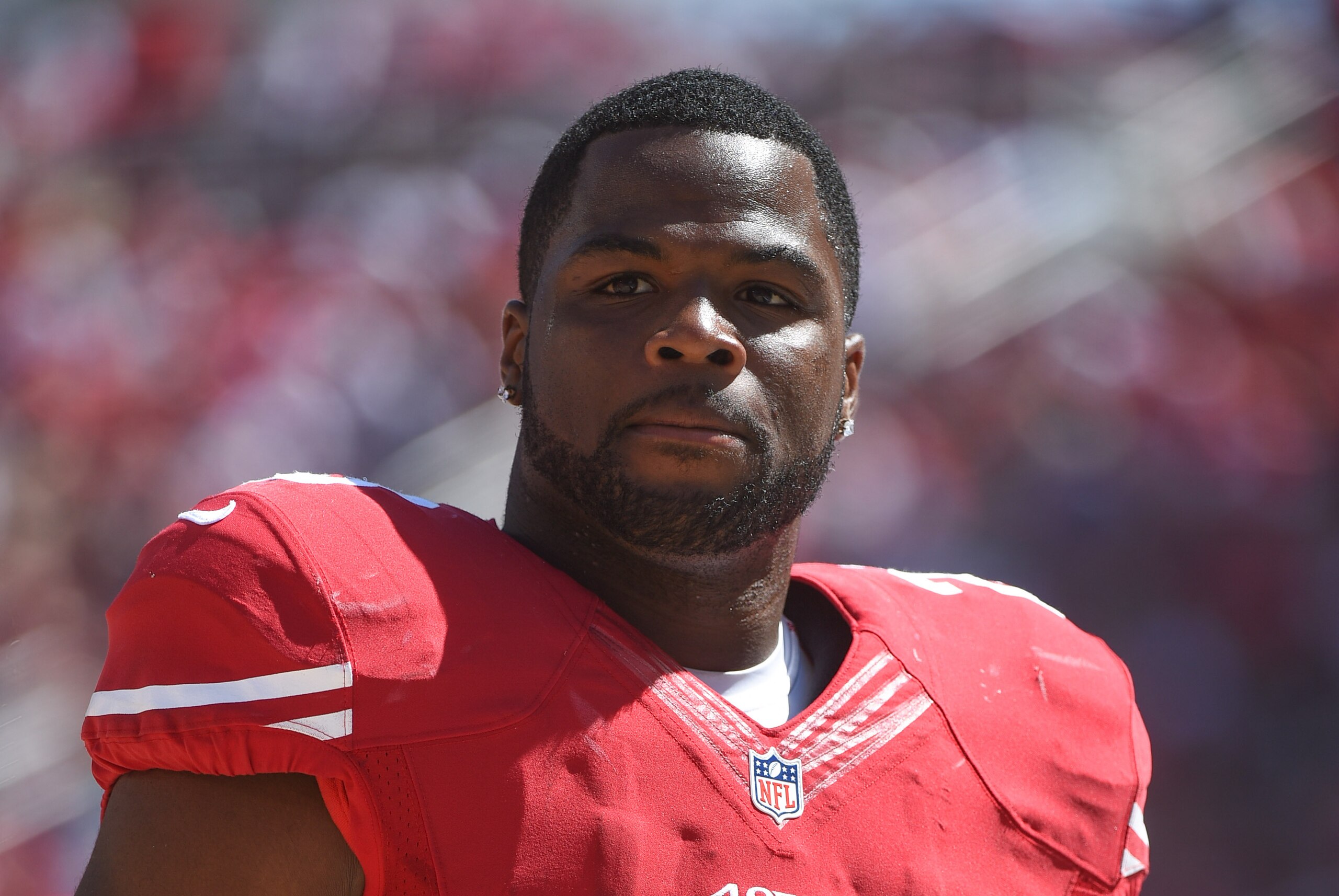 August 24, 2014; Santa Clara, CA, USA; San Francisco 49ers running back Carlos Hyde (28) during the third quarter against the San Diego Chargers at Levi's Stadium. The 49ers defeated the Chargers 21-7. Mandatory Credit: Kyle Terada-USA TODAY Sports