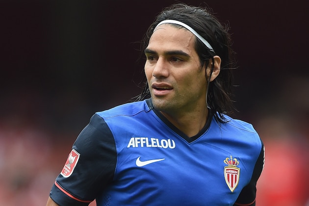 LONDON, ENGLAND - AUGUST 02:  Falcao of Monaco in action during the Emirates Cup match between Valencia and AS Monaco at the Emirates Stadium on August 2, 2014 in London, England.  (Photo by Michael Regan/Getty Images)