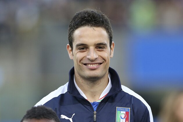 Italy midfielder Giacomo Bonaventura looks on prior to the start of the friendly soccer match between Italy and San Marino at the Dall' Ara  stadium in Bologna, Italy, Friday, May 31, 2013. (AP Photo/Antonio Calanni)