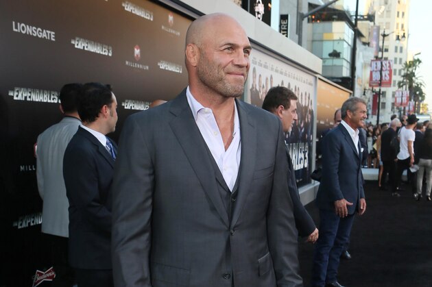 Randy Couture arrives at the Lionsgate Los Angeles premiere of