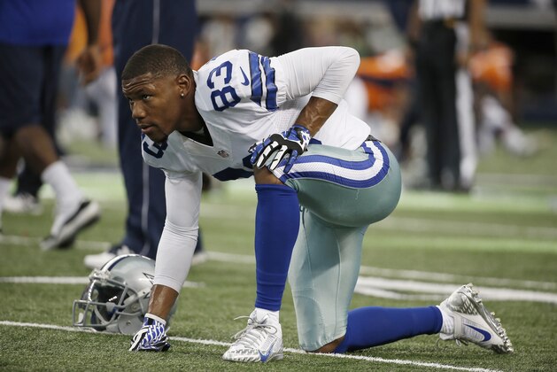 Dallas Cowboys wide receiver Terrance Williams warms up before a NFL preseason football game against the Denver Broncos, Thursday, Aug. 28. 2014, in Arlington, Texas. (AP Photo/Brandon Wade) Dallas Cowboys wide receiver Terrance Williams warms up before a NFL preseason football game against the Denver Broncos, Thursday, Aug. 28. 2014, in Arlington, Texas. (AP Photo/Brandon Wade)