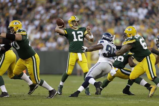 GREEN BAY, WI - AUGUST 23:  Aaron Rodgers