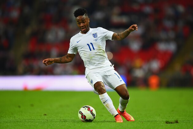 LONDON, ENGLAND - SEPTEMBER 03:  Raheem Sterling of England in action during the International friendly match between England and Norway at Wembley Stadium on September 3, 2014 in London, England.  (Photo by Laurence Griffiths/Getty Images)