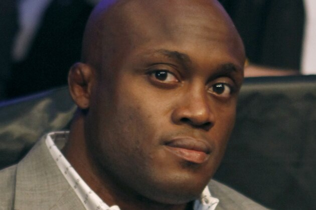Bobby Lashley at a Strikeforce mixed martial arts match in San Jose, Calif., Saturday, Dec. 19, 2009. (AP Photo/Jeff Chiu)