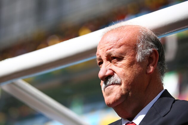CURITIBA, BRAZIL - JUNE 23:  Head coach Vicente del Bosque of Spain looks on during the 2014 FIFA World Cup Brazil Group B match between Australia and Spain at Arena da Baixada on June 23, 2014 in Curitiba, Brazil.  (Photo by Paul Gilham/Getty Images)
