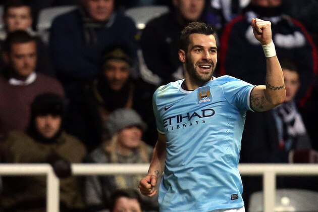Manchester City's Alvaro Negredo celebrates his goal during their English Premier League soccer match against Newcastle United at St James' Park, Newcastle, England, Sunday, Jan. 12, 2014. (AP Photo/Scott Heppell) Manchester City's Alvaro Negredo celebrates his goal during their English Premier League soccer match against Newcastle United at St James' Park, Newcastle, England, Sunday, Jan. 12, 2014. (AP Photo/Scott Heppell)