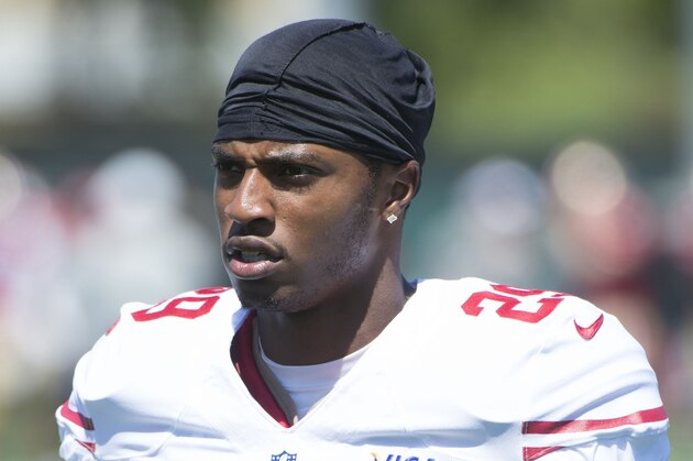 July 28, 2013; Santa Clara, CA, USA; San Francisco 49ers defensive back Chris Culliver (29) during training camp at the Marie P. DeBartolo Centre. Mandatory Credit: Kyle Terada-USA TODAY Sports