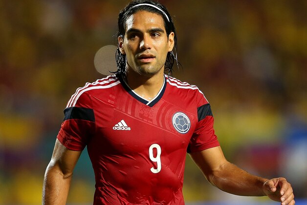 MIAMI GARDENS, FL - SEPTEMBER 05:  Falcao #9 of Colombia looks on during an International Soccer friendly against Brazil at Sun Life Stadium on September 5, 2014 in Miami Gardens, Florida.  (Photo by Mike Ehrmann/Getty Images)