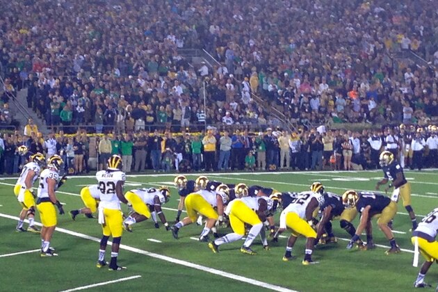 Michigan at Notre Dame on Sept. 6.