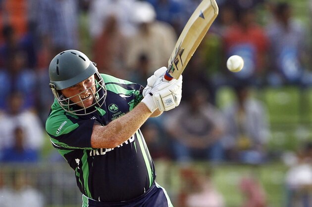Ireland's Andrew Poynter plays a shot during the ICC Twenty20 Cricket World Cup match against Netherlands in Sylhet, Bangladesh, Friday, March 21, 2014. (AP Photo/A.M. Ahad) Ireland's Andrew Poynter plays a shot during the ICC Twenty20 Cricket World Cup match against Netherlands in Sylhet, Bangladesh, Friday, March 21, 2014. (AP Photo/A.M. Ahad)
