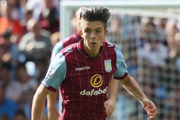 BIRMINGHAM, ENGLAND - AUGUST 09:  Jack Grealish of Aston Villa runs with the ball during the pre season friendly match between Aston Villa and Parma at Villa Park on August 9, 2014 in Birmingham, England.  (Photo by David Rogers/Getty Images)