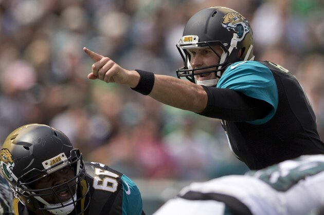 PHILADELPHIA, PA - SEPTEMBER 7: Chad Henne #7 of the Jacksonville Jaguars plays in the game against the Philadelphia Eagles on September 7, 2014 at Lincoln Financial Field in Philadelphia, Pennsylvania. (Photo by Mitchell Leff/Getty Images)