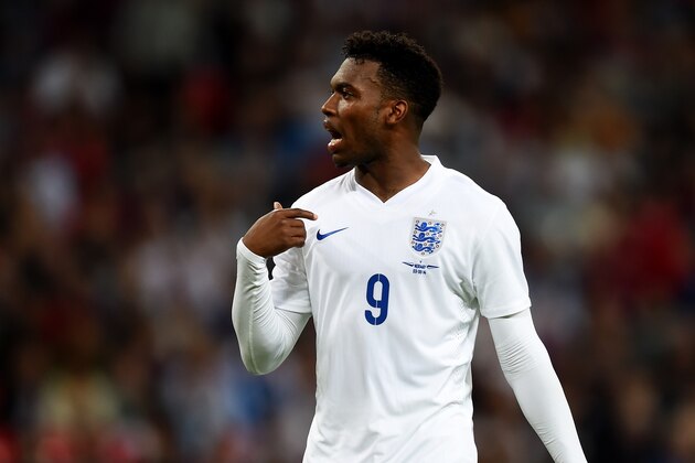 LONDON, ENGLAND - SEPTEMBER 03:  Daniel Sturridge of England reacts during the International friendly match between England and Norway at Wembley Stadium on September 3, 2014 in London, England.  (Photo by Jamie McDonald/Getty Images)